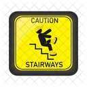 Caution starways board  Icon