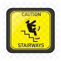 Caution starways board  Icon