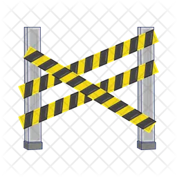 Caution tap yellow in gate  Icon