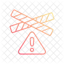 Caution Tape Safety Warning Icon