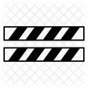 Caution Tape Safety Warning Icon