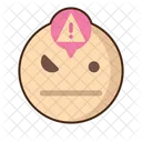 Cautious Emoji Amazed Icon