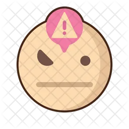 Cautious Emoji Icon