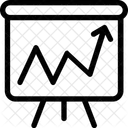 Cavalete Grafico Relatorio Ícone