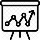 Cavalete Grafico Relatorio Ícone