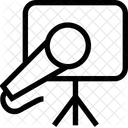 Cavalete Microfone Apresentacao Ícone