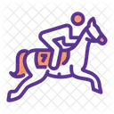 Adestramento Hipismo Saltos De Obstaculos Ícone