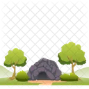 Cave Nature Mountain Icon