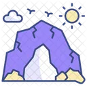 Cave Nature Mountain Icon