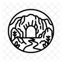 Cave Dark Underground Icon