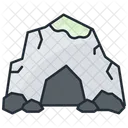 Cave Mountain Rock Icon