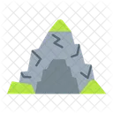 Nature Mountain Rock Icon