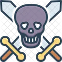 Cranio Da Morte Mata Osso Ícone