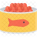 캐비어 요리 미식 아이콘