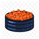 캐비어 음식 식사 아이콘