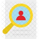 Busqueda De Empleados Encontrar Usuario Lupa Icono