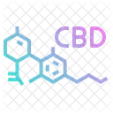 Cbd Molecules Chemical Icon