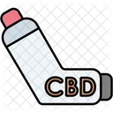 Inhalator Cannabis Cannabidiol Symbol