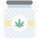 Jar Cannabis Cannabidiol Icon