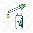 Cbd Oil Dropper Bottle Cannabis Icon