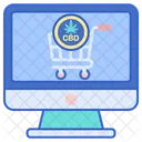 Cbd Online Store Online Store Online Shop Icon