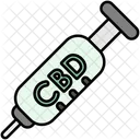 Spritze Cannabis Cannabidiol Symbol