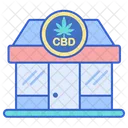 Cbd Store Cbd Shop Cbd Market Icon