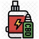 CBG Feuerzeug CBG Verdampfer CBG Verdampfen Symbol