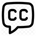 Cc Caption Creative Icon