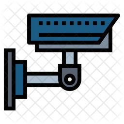 Cctv Icon - Download in Colored Outline Style