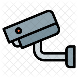 Cctv Icon - Download in Colored Outline Style