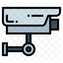 Cctv Icon - Download in Colored Outline Style