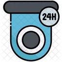 Cctv 24 Hours 24 Hours Service Icon
