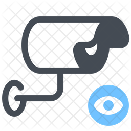 Cctv Surveillance Icon - Download in Colored Outline Style