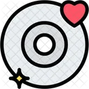 Cd Music Romantic Tracks Icon