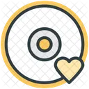 Cd Heart Sign Icon
