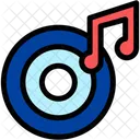 CD Nota Musical Musica E Multimidia Ícone