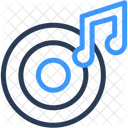CD Nota Musical Musica E Multimidia Ícone