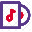 Cd Music With Box  Icon