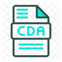 CDA CD Audiotrack Verknupfung Audioformatdatei Symbol