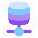 Cdn Content Delivery Network Data Distribution Icon