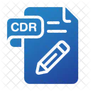 Cdr File Extension Files And Folders Icône