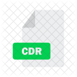 Cdr File Icon - Download in Flat Style