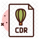 Cdr File Corel File Cdr Document Icône