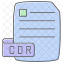 Cdr File Lineal Color Icon Icon