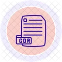 Cdr File Documents Icon