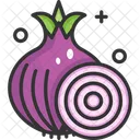 Cebollas Vegetales Vegetarianos Icono