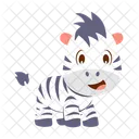Cebra Animal Fauna Icono