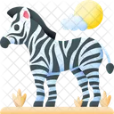 Cebra Animal Fauna Icono