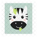 Cebra Animal Rayas Icono